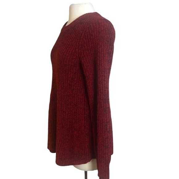 Athleta Sierra Crew Red Wool Blend Sweater Size Small - Picture 5 of 9